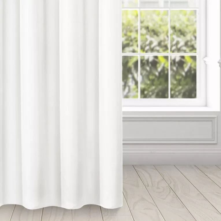 Zasłona biała, matowa 140x250 cm przelotka - TRIS