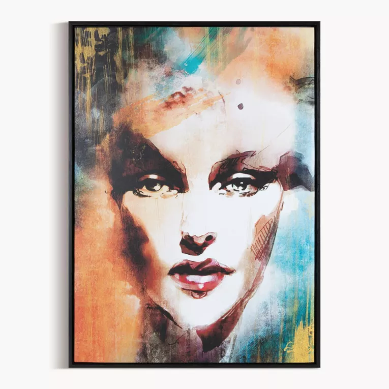 Obraz abstrakcyjny nadruk na płótnie oprawiony w ramę