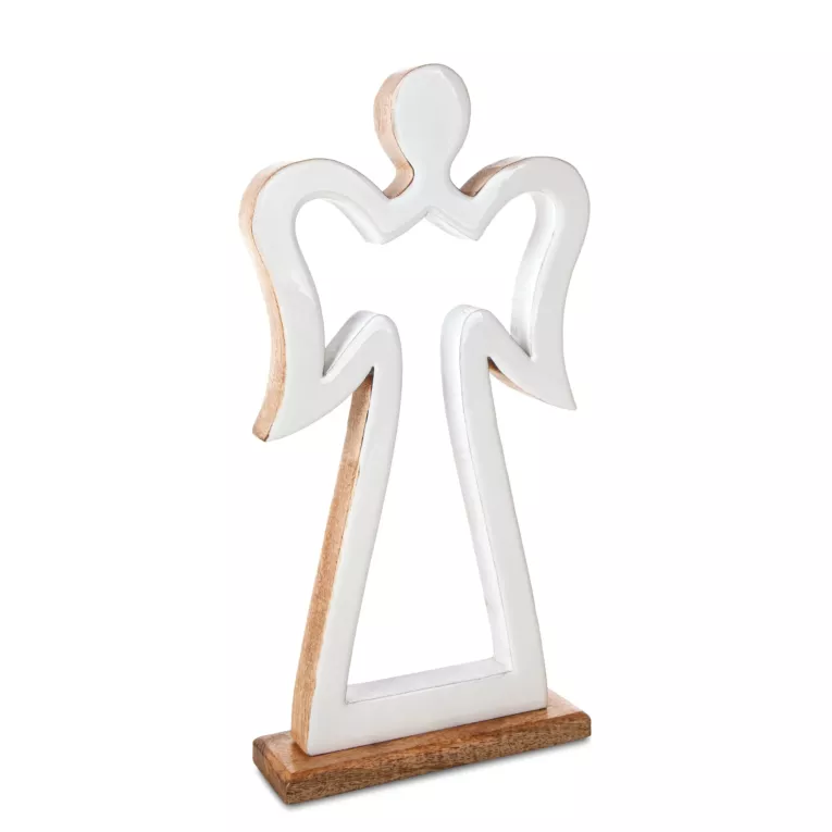 Figurka świąteczna drewniany ANIOŁEK