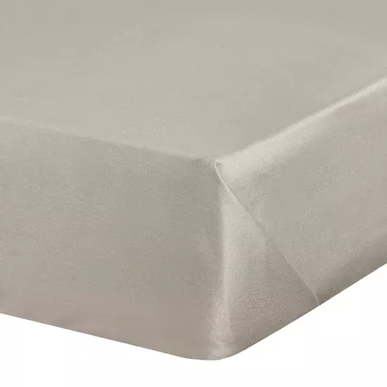 Prześcieradło bez gumki 180x210 cm z satyny bawełnianej kolor beżowy 125 g/m2 DINA Diva Line