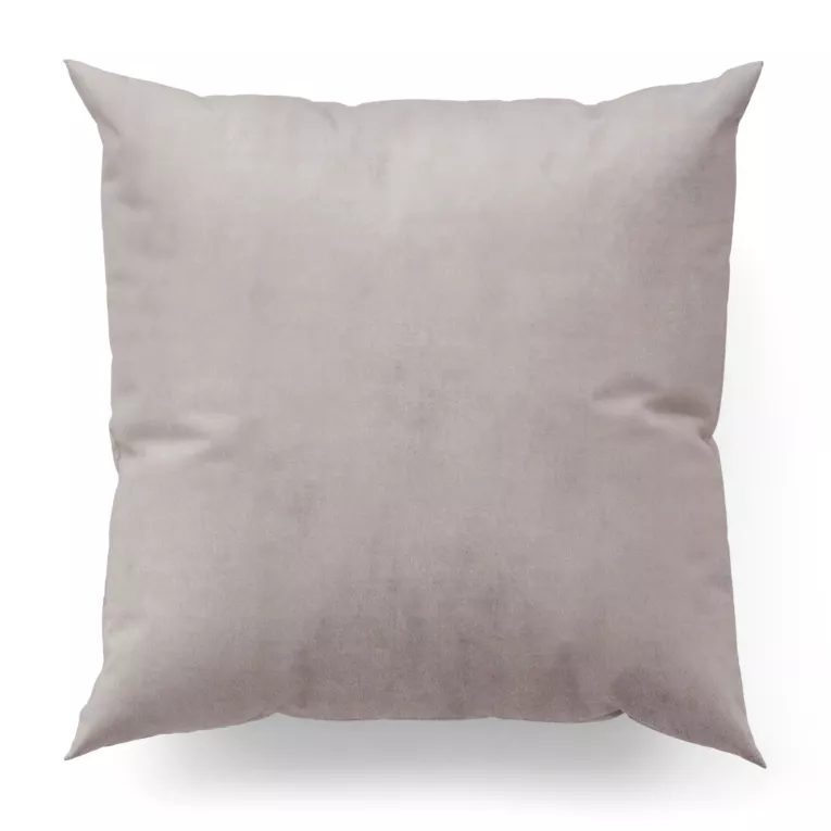 Poszewka szyta ENYA stalowa z miękkiej półmatowej tkaniny welwetowej