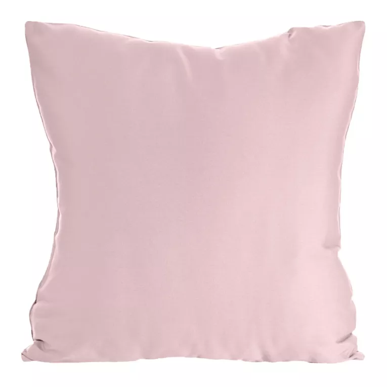 Poszewka na poduszkę 40x40 cm z satyny bawełnianej pudrowo różowa NOVA