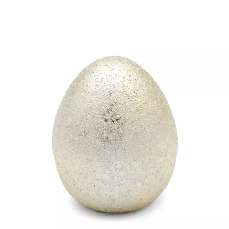 Figurka wielkanocna JAJKO z przecieranym wzorem