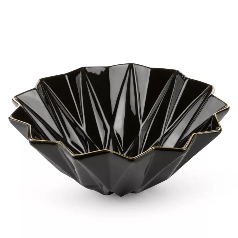 Misa ceramiczna ALANI z geometrycznymi wytłoczeniami