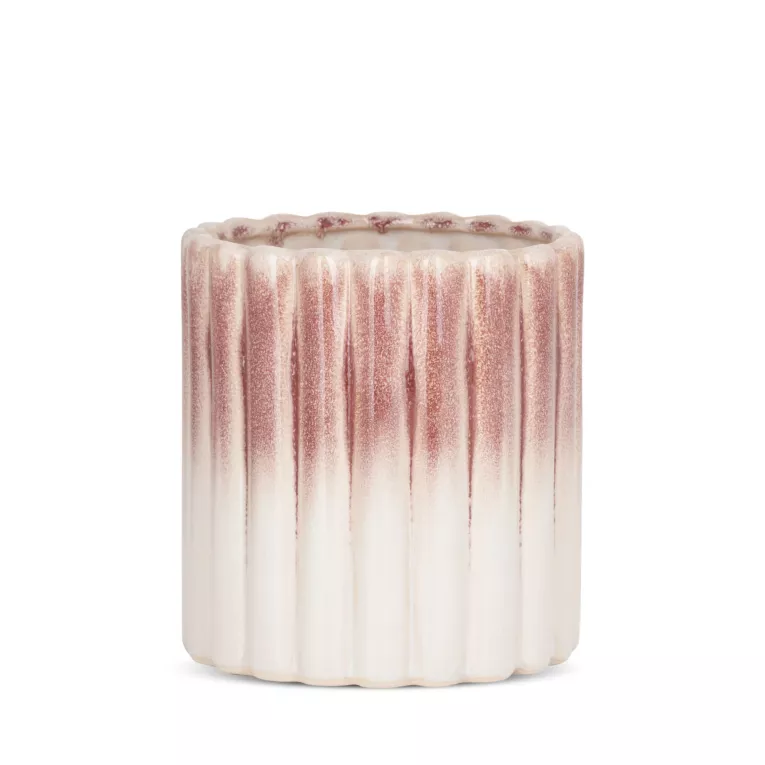 Osłonka ceramiczna na donicę EVITA z efektem ombre