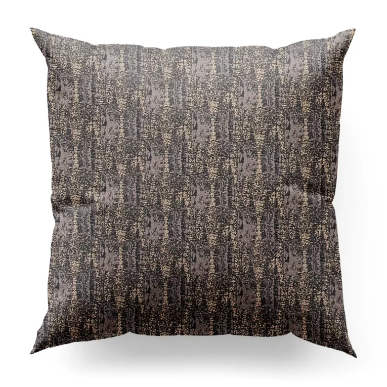 Poszewka szyta grafitowo złocista z tkaniny z wzorem w formie przecierki na błyszczącym tle Pierre Cardin