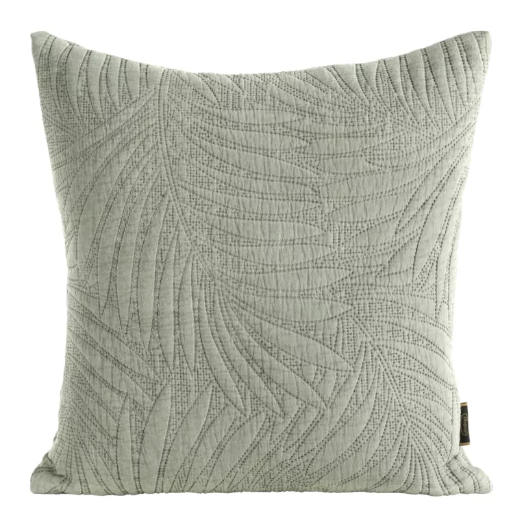 Poszewka na poduszkę 45x45 cm szałwiowa pikowana metodą hot press STONE Eurofirany Premium