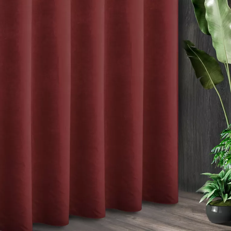 Tkanina zasłonowa ADORE gładka i miękka w dotyku o welurowej strukturze