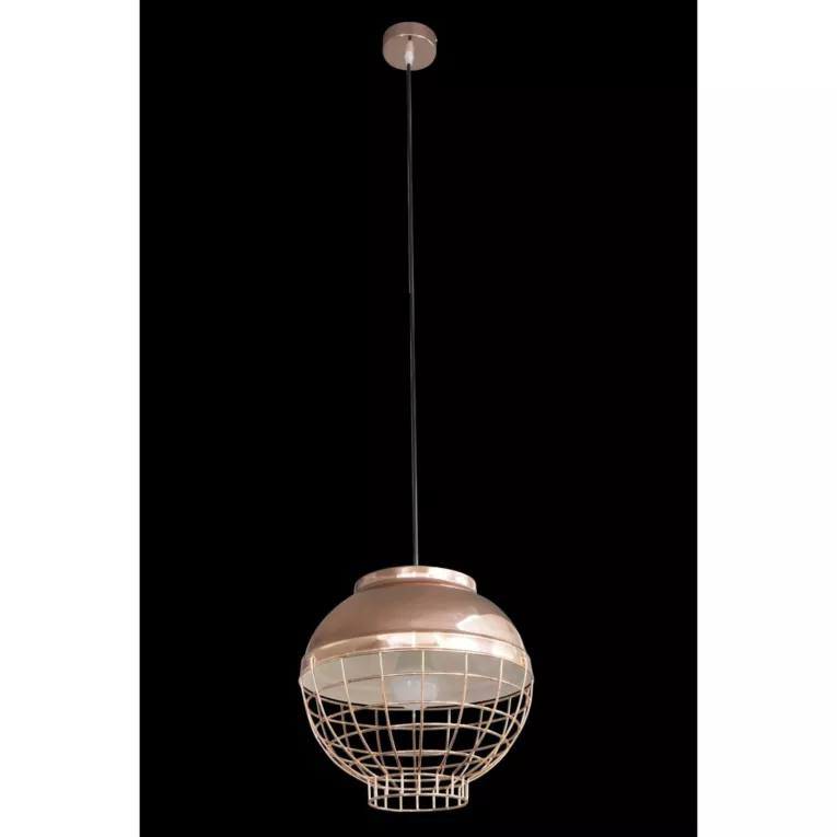 Lampa wisząca do pokoju miedziana LUCY z metalu nowoczesny, oryginalny design