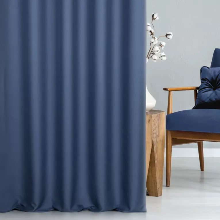 Tkanina zasłonowa dwustronna o ozdobnym splocie, z subtelnym połyskiem