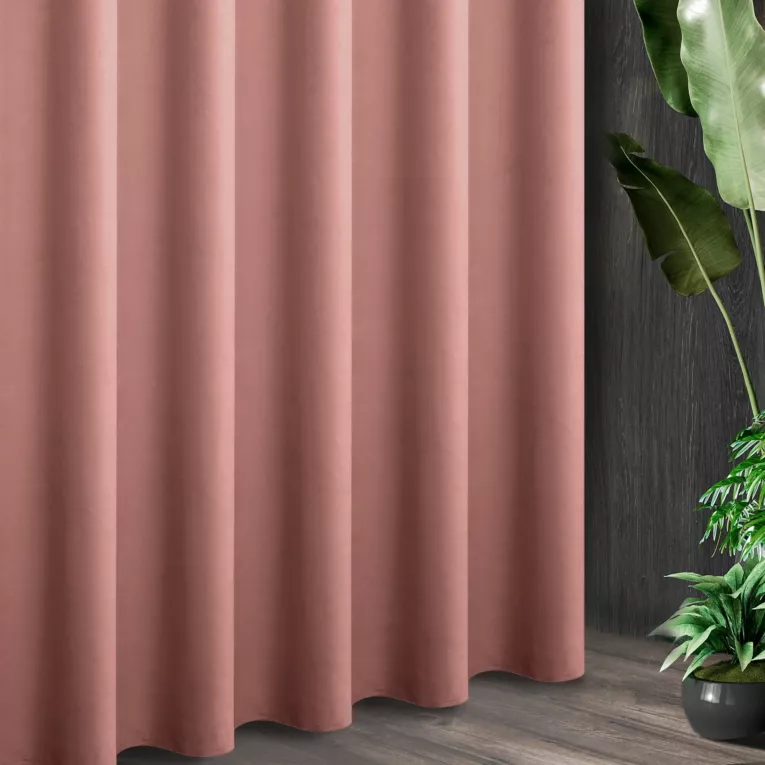 Tkanina zasłonowa ADORE gładka i miękka w dotyku o welurowej strukturze