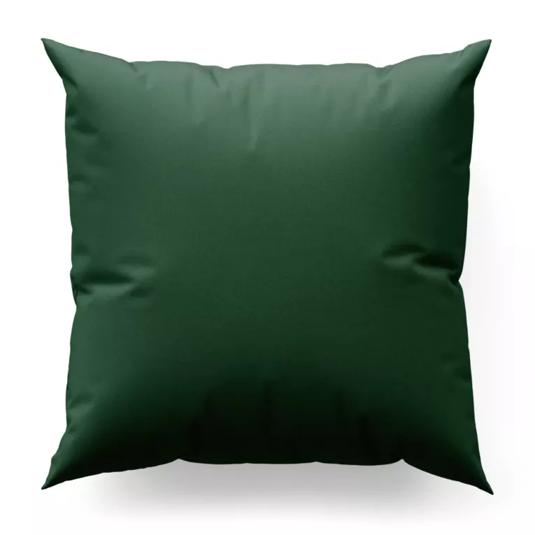 Poszewka szyta zielona z gładkiej zaciemniającej tkaniny typu dimout