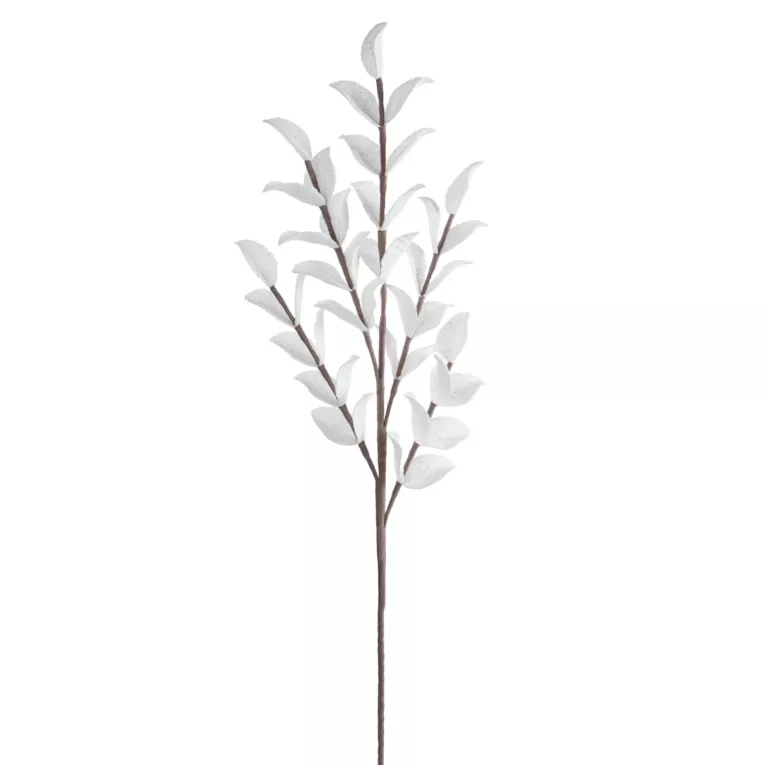 Kwiat sztuczny biały z plastycznej pianki foamiran 95 cm