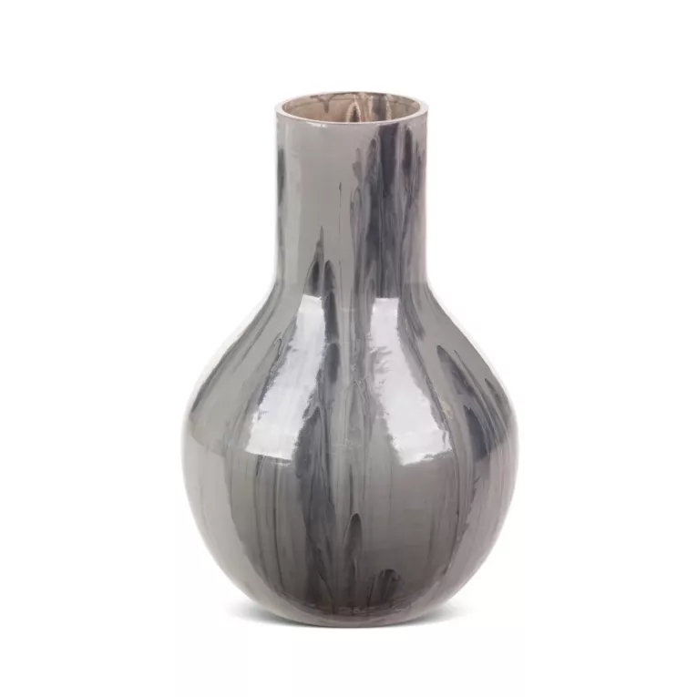 Wazon CALEN ze szkła artystycznego z nieregularnym wzorem farby