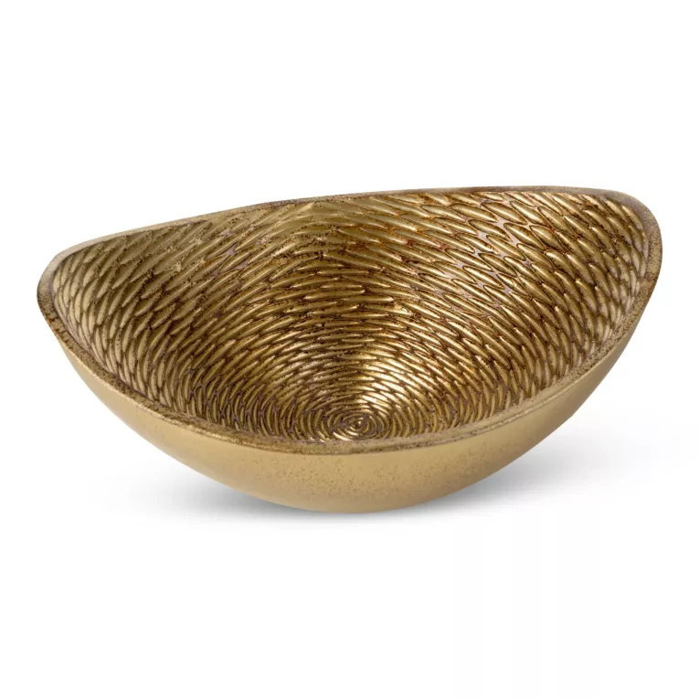 Misa dekoracyjna MARGOT z wytłaczanym wzorem, złota