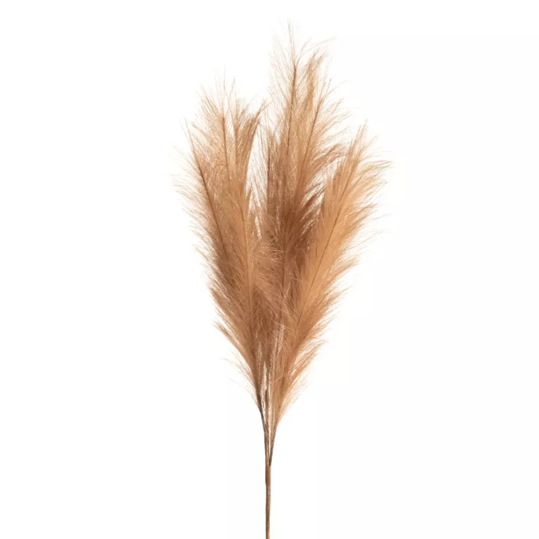 Kwiat sztuczny trawa pampasowa brązowa 115 cm