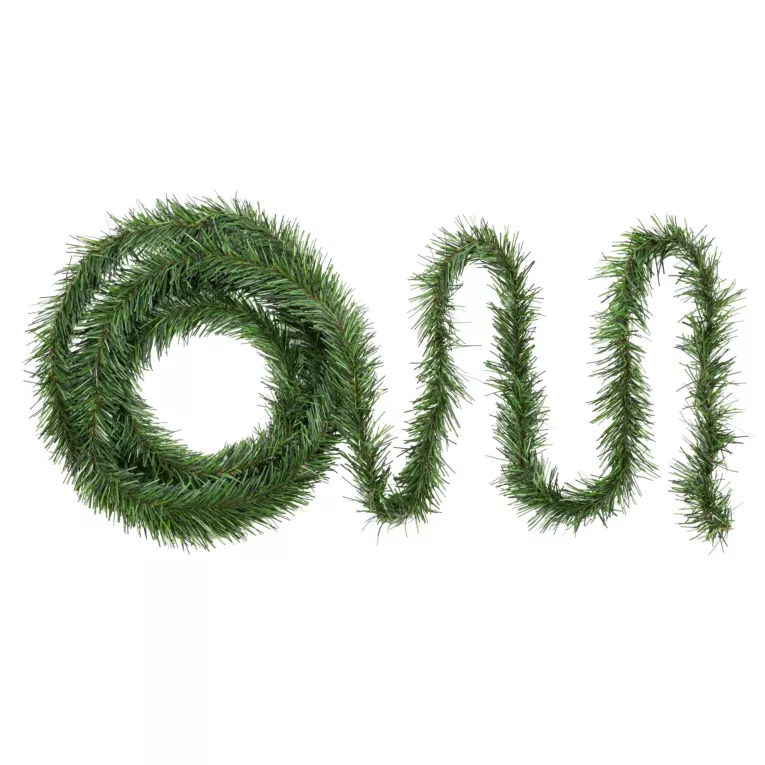 Zielony łańcuch iglasty świąteczny