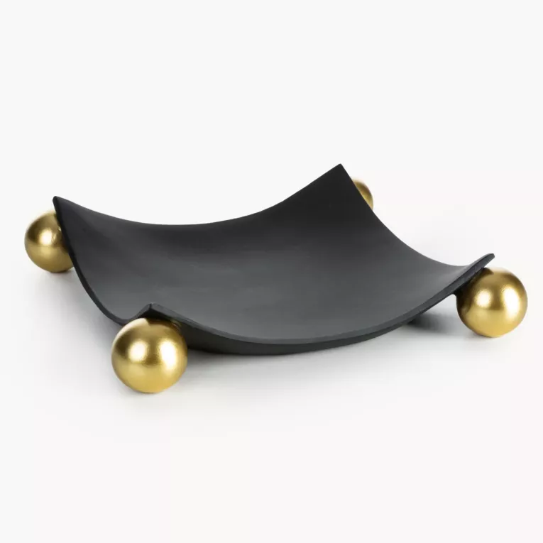 Nowoczesna paterka ALEX ze złotymi akcentami