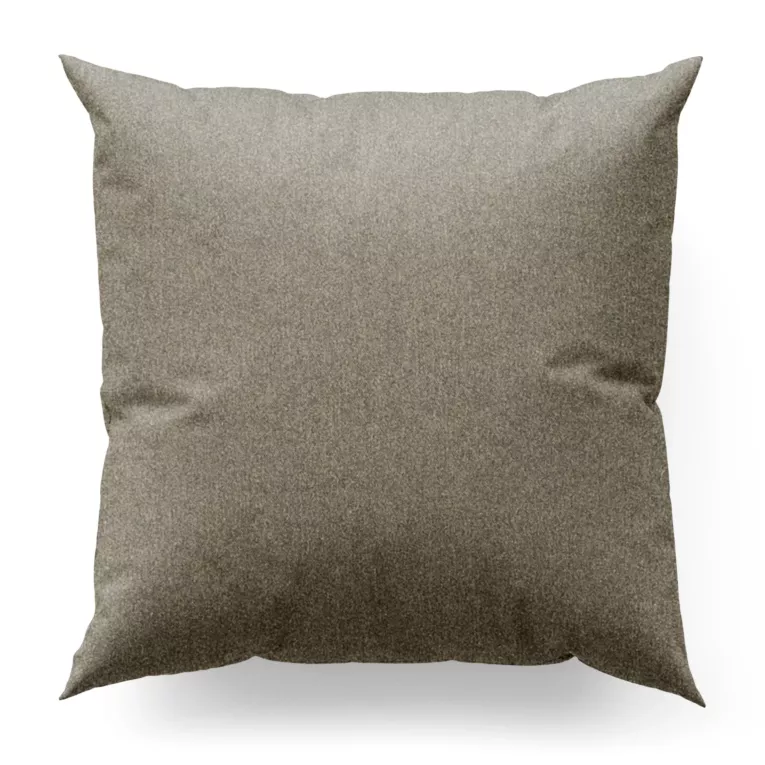 Poszewka szyta popielata z eleganckiej błyszczącej tkaniny
