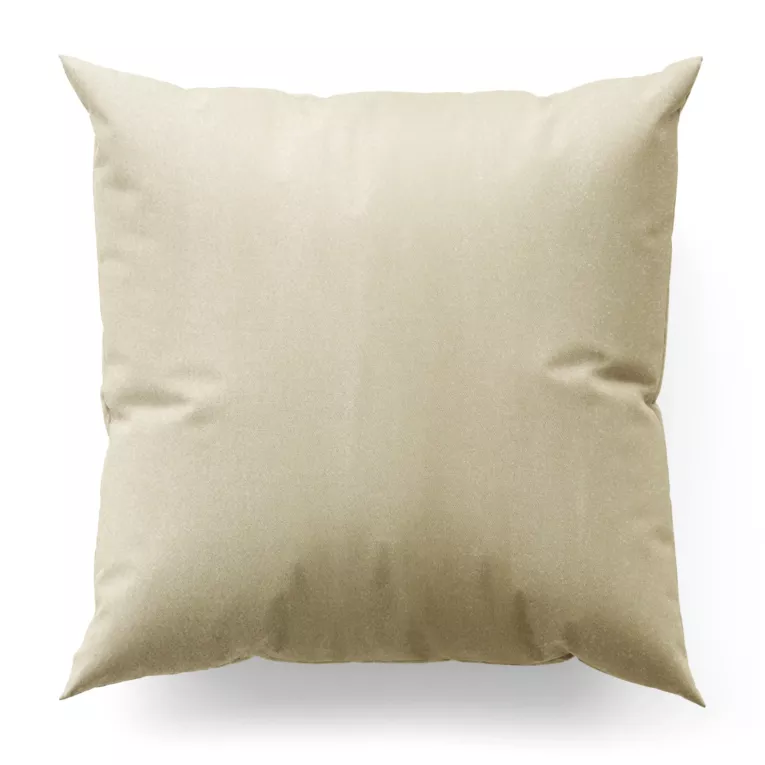 Poszewka szyta kremowa z błyszczącej tkaniny zaciemniającej