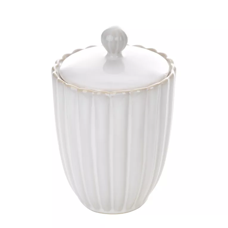 Pojemnik dekoracyjny AVRIL z przecieranym wzorem w stylu eko