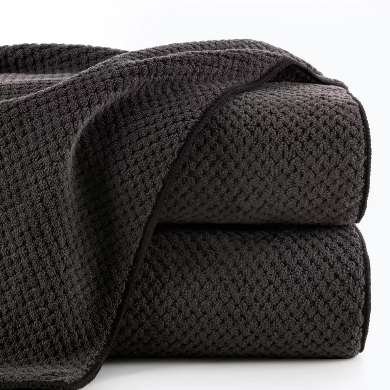 Ręcznik kąpielowy 50x90 cm szybkoschnący z mikrofibry kolor stalowy strukturze 280 g/m2 ZOE 1