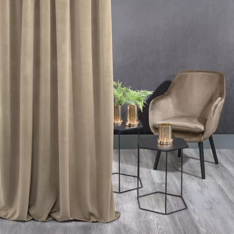 DIVA LINE Zasłona ADELLE z grubego, miękkiego welwetu o aksamitnej strukturze, gramatura 330 g/m2