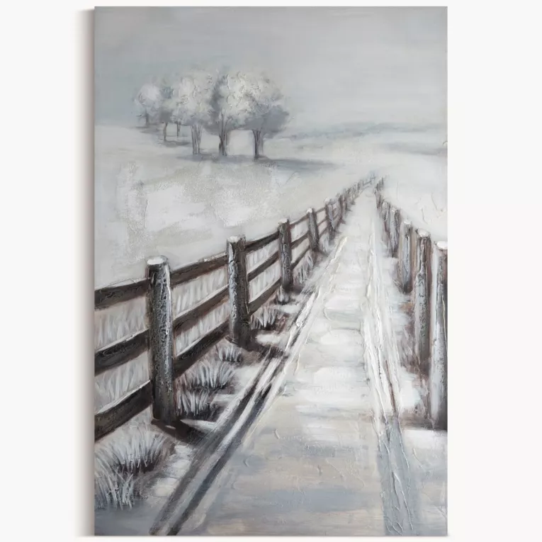 Obraz CALM 4 ręcznie malowany na płótnie pejzaż z drogą