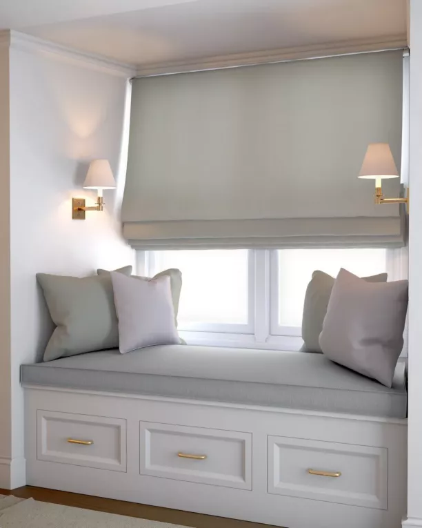 Roleta rzymska DORA - HIT ciemnosrebrna z miękkiej tkaniny o welurowej strukturze