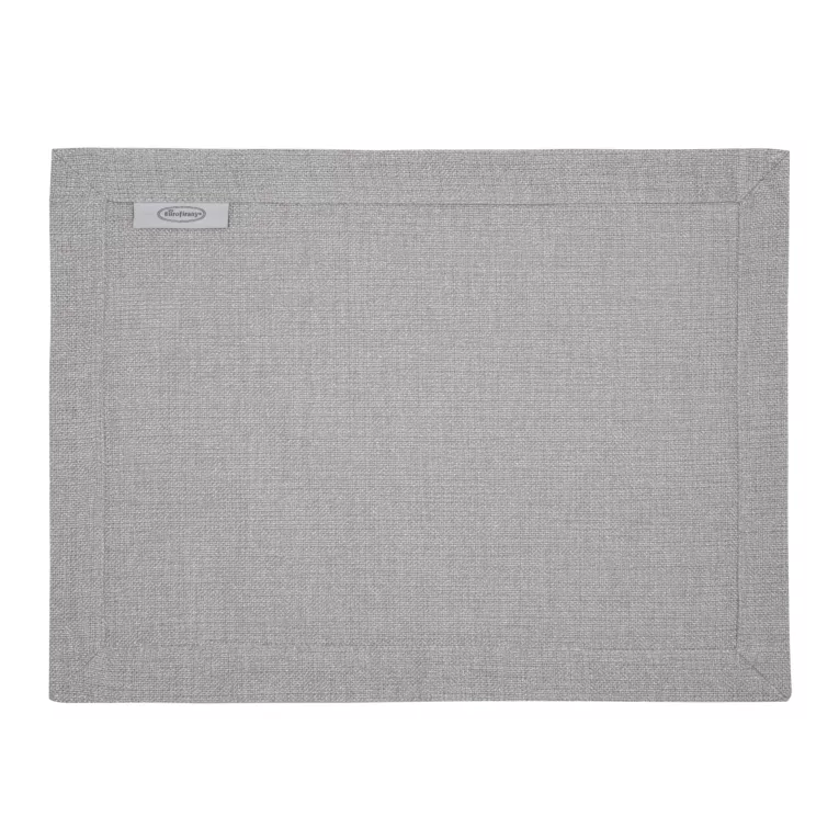 Komplet serwet 4 szt 30x40 cm srebrny STELLA 2 zdobiony listwą