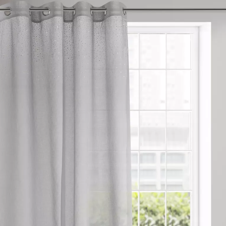 Firana MADLEN zdobiona połyskującymi dżetami