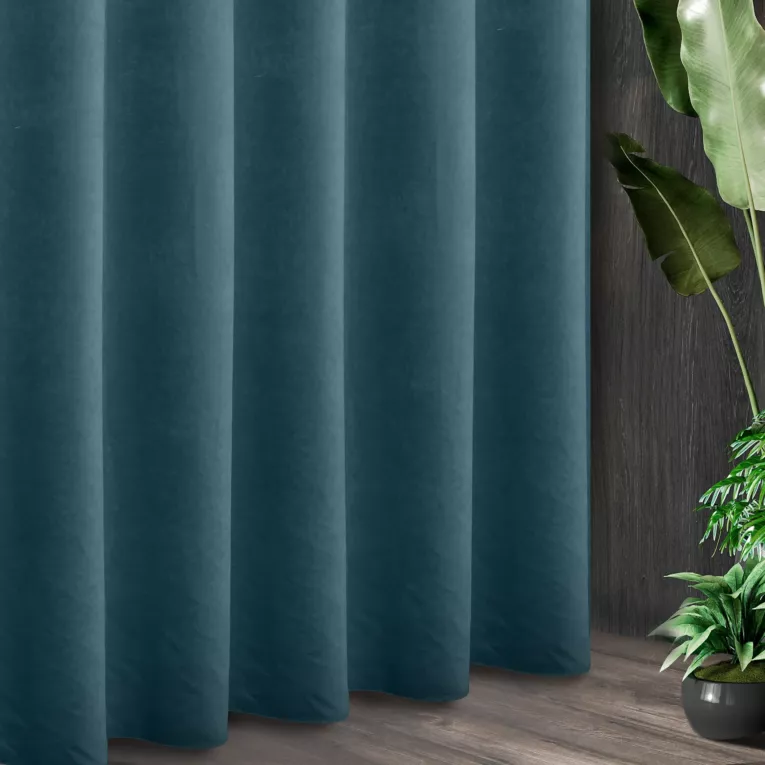 Tkanina zasłonowa ADORE gładka i miękka w dotyku o welurowej strukturze