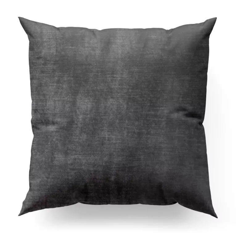 Poszewka szyta SAFARI 1 grafitowa z miękkiej welwetowej tkaniny z połyskiem i poziomym prążkiem