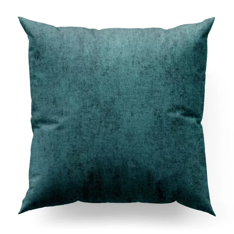 Poszewka szyta BRIANNA turkusowa miękka szenilowa o wyraźnym splocie i lekkim połysku