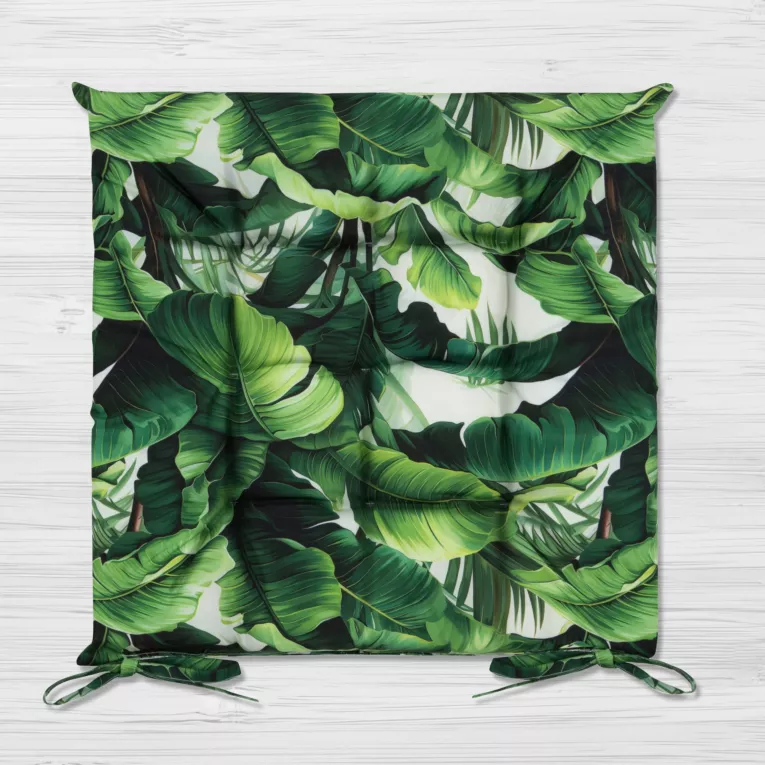 Poduszka na krzesło 40 x 40 x 5 cm wodoodporna zielona GARDEN