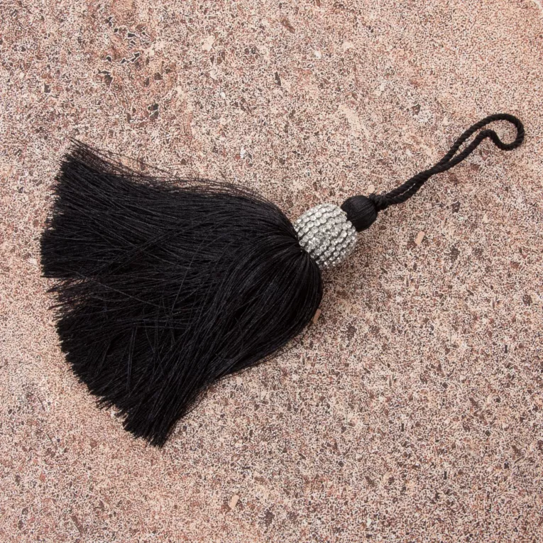 Dekoracyjny chwost SARA do upięć z kryształkami