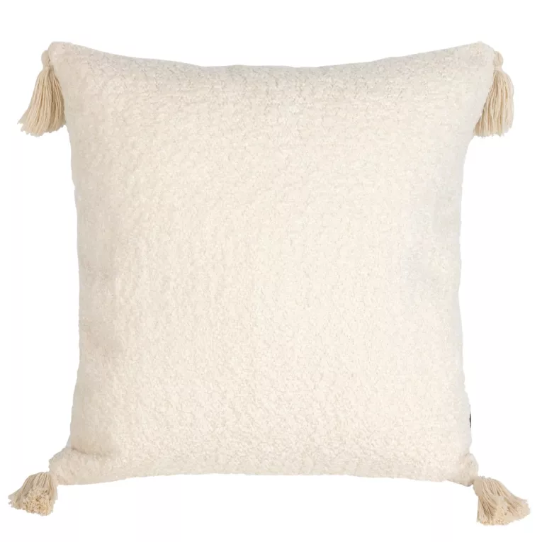 TERRA COLLECTION Poszewka SEVILLE z miękkiej tkaniny z ozdobnymi chwostami na rogach