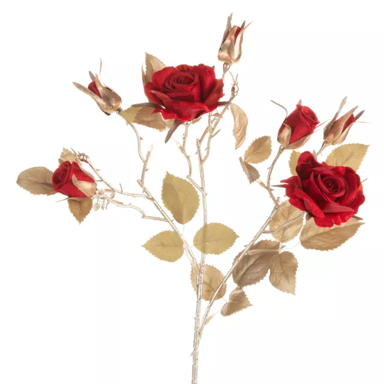 Zimowa gałązka w lśniące róże