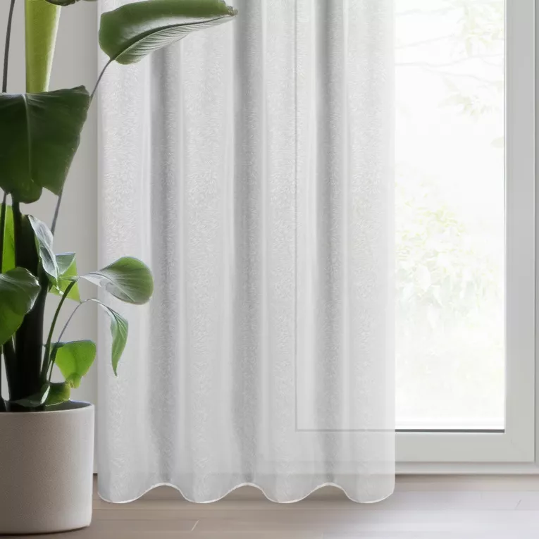 Firana TULSA z efektem wzoru listki