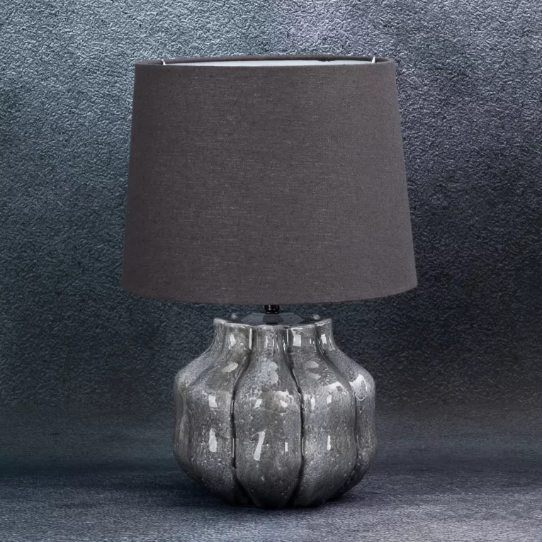 Lampa ceramiczna NIKO zdobiona wytłaczanym wzorem