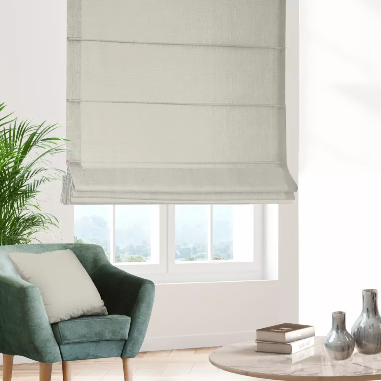 Roleta rzymska naturalna z miękkiej tkaniny szenilowej