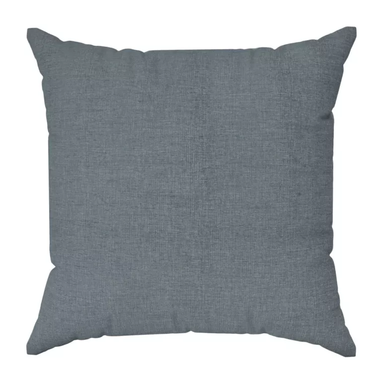 Poszewka szyta niebieska z szenilowej tkaniny z dodatkiem połyskującej nici