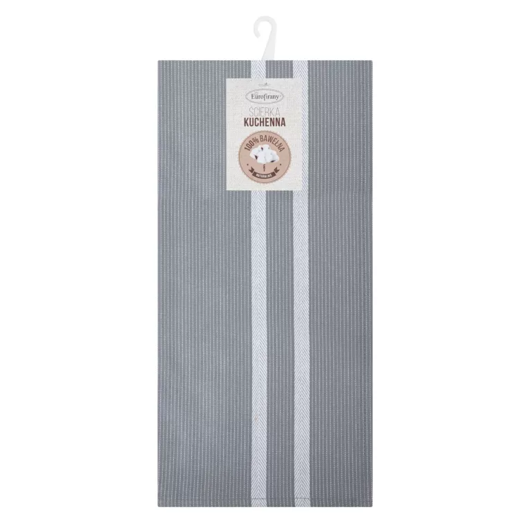 Ściereczka kuchenna 50x70 cm bawełniana kolor srebrny 200 g/m2 OLIVIA