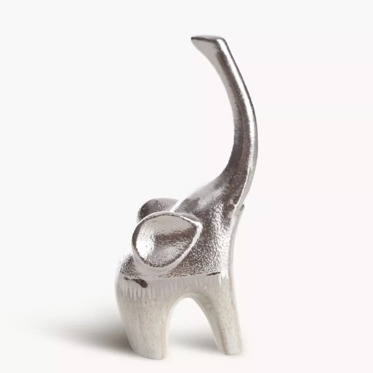 Figurka Słoń ceramiczny MAX 2 łączący fakturę granitu z lśniącą powierzchnią