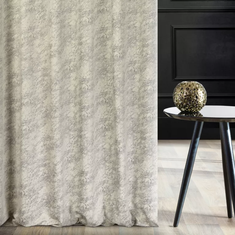 Tkanina zasłonowa, miękka, welwetowa z marmurowym wzorem