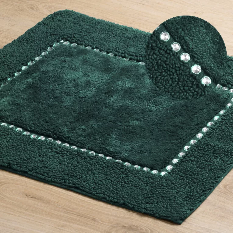 Miękki bawełniany dywanik CHIC zdobiony kryształkami