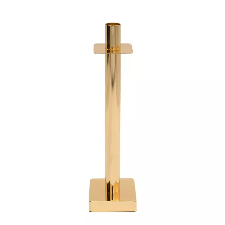 Świecznik dekoracyjny LORI z metalu w minimalistycznym stylu