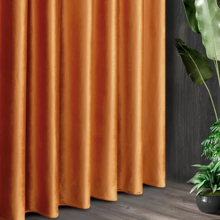 Tkanina zasłonowa SIBEL  miękki i delikatny welwet z delikatnym połyskiem