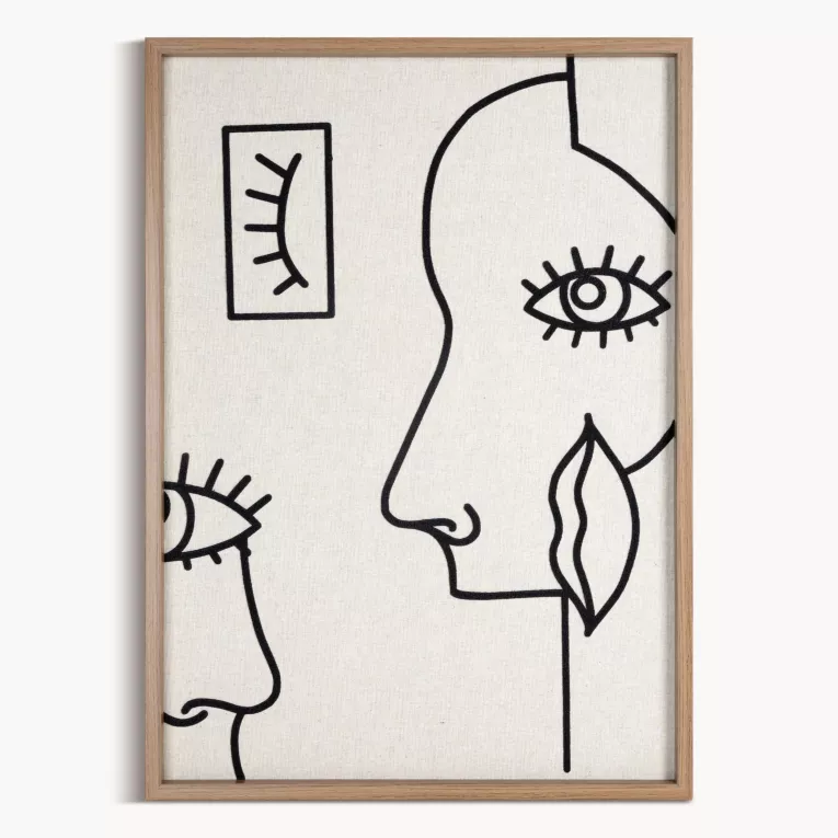 Obraz abstrakcyjny nadruk na płótnie oprawiony w ramkę