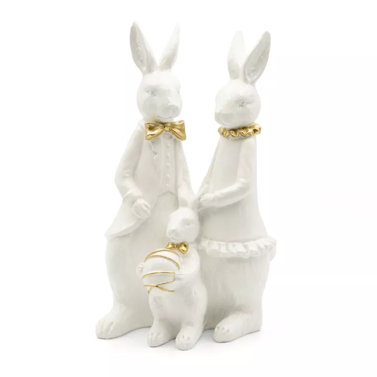 Figurka wielkanocna rodzina zajączków